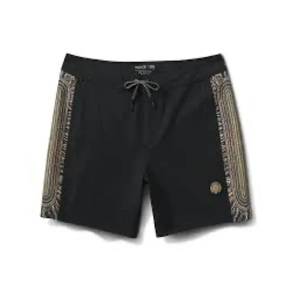 Roark House of Darwin The Passage Boardshorts Black Hemp Blend Size 32 NWT